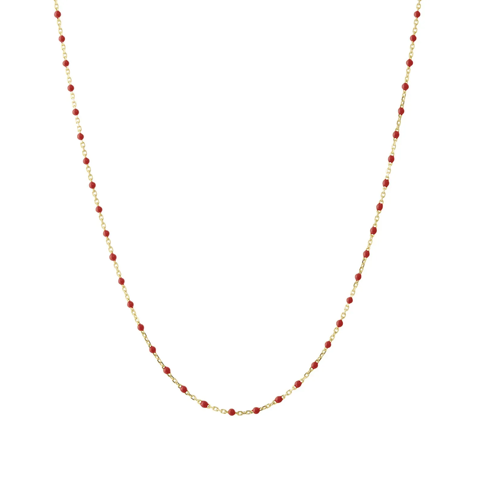 16" Apple Tiny Dot Chain Necklace
