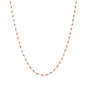 16" Apple Tiny Dot Chain Necklace