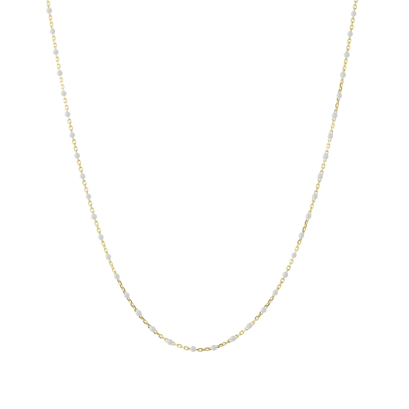16" Blanc Tiny Dot Chain Necklace
