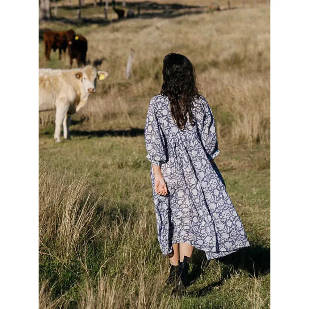 2024 Comfortable Walking Beachwear Floral Elegant Boho Dress