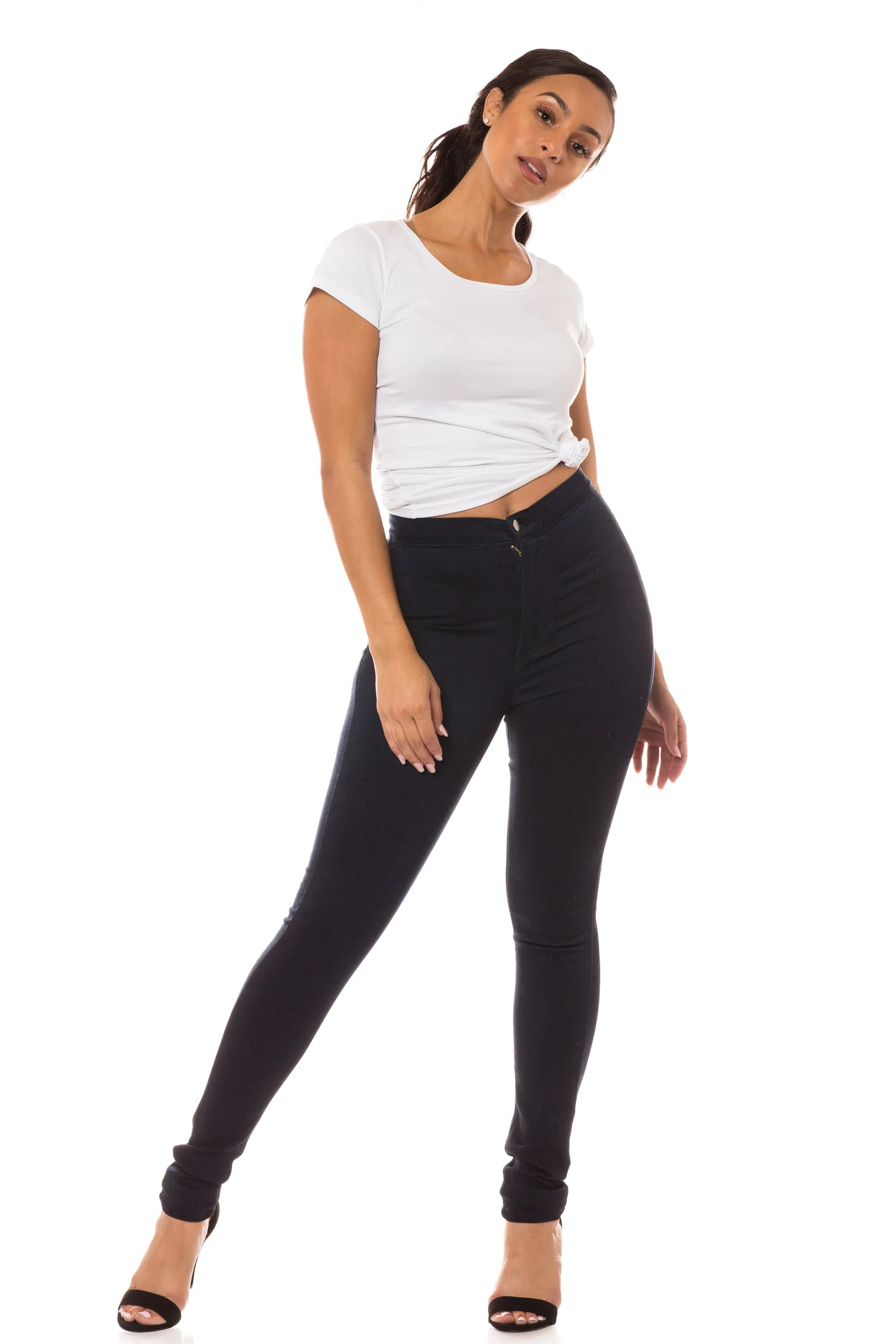 4500 Women's Super High Waisted Skinny Jeans