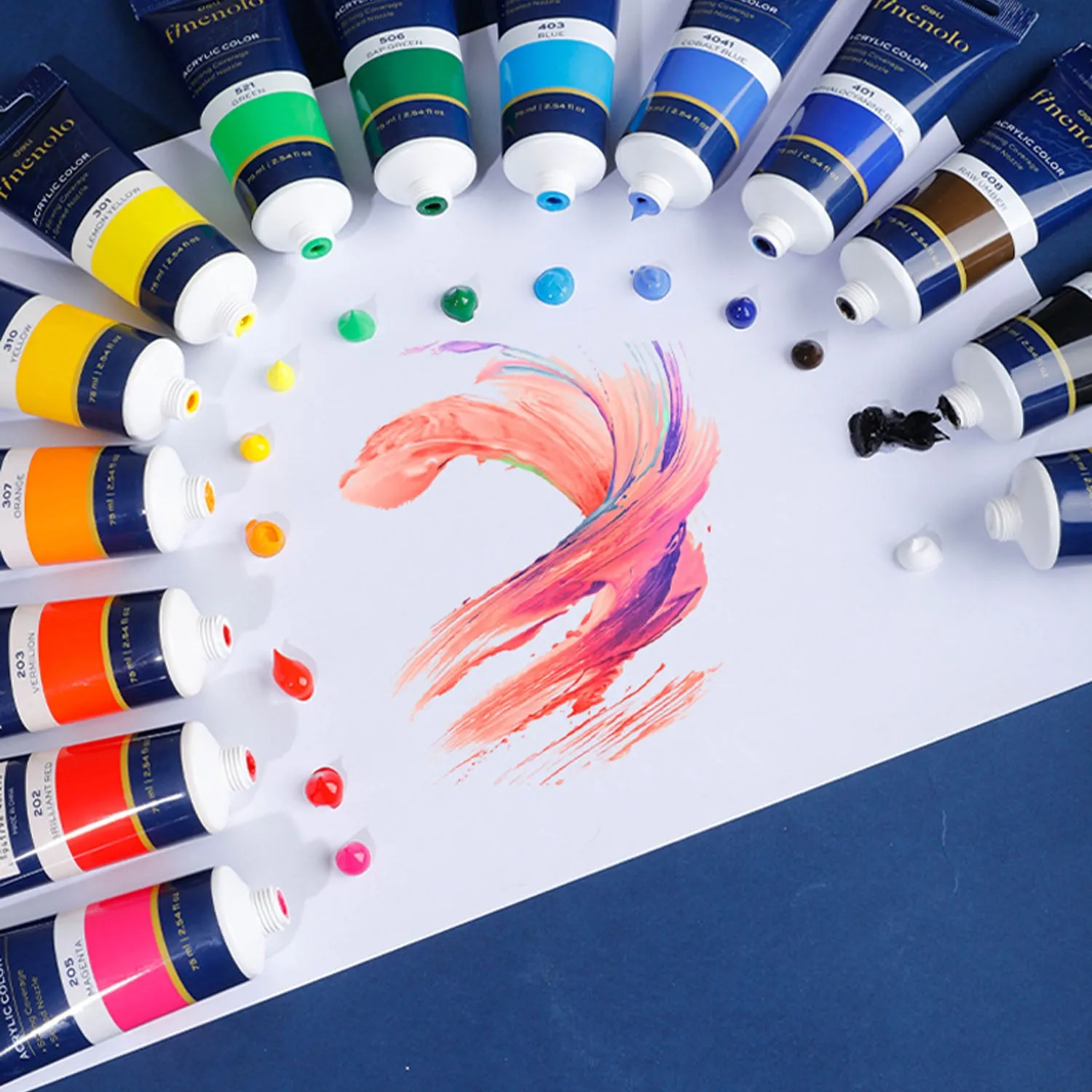75ml Acrylic Color (Phthalocyanine Blue)