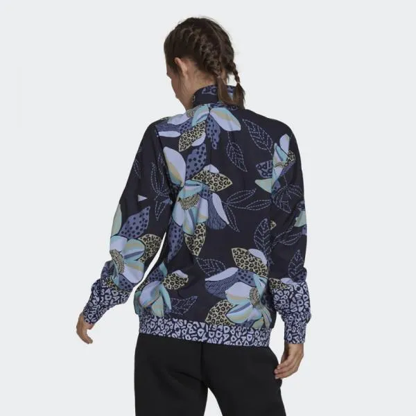 adidas - Women - Farm Print Windbreaker - Navy/White
