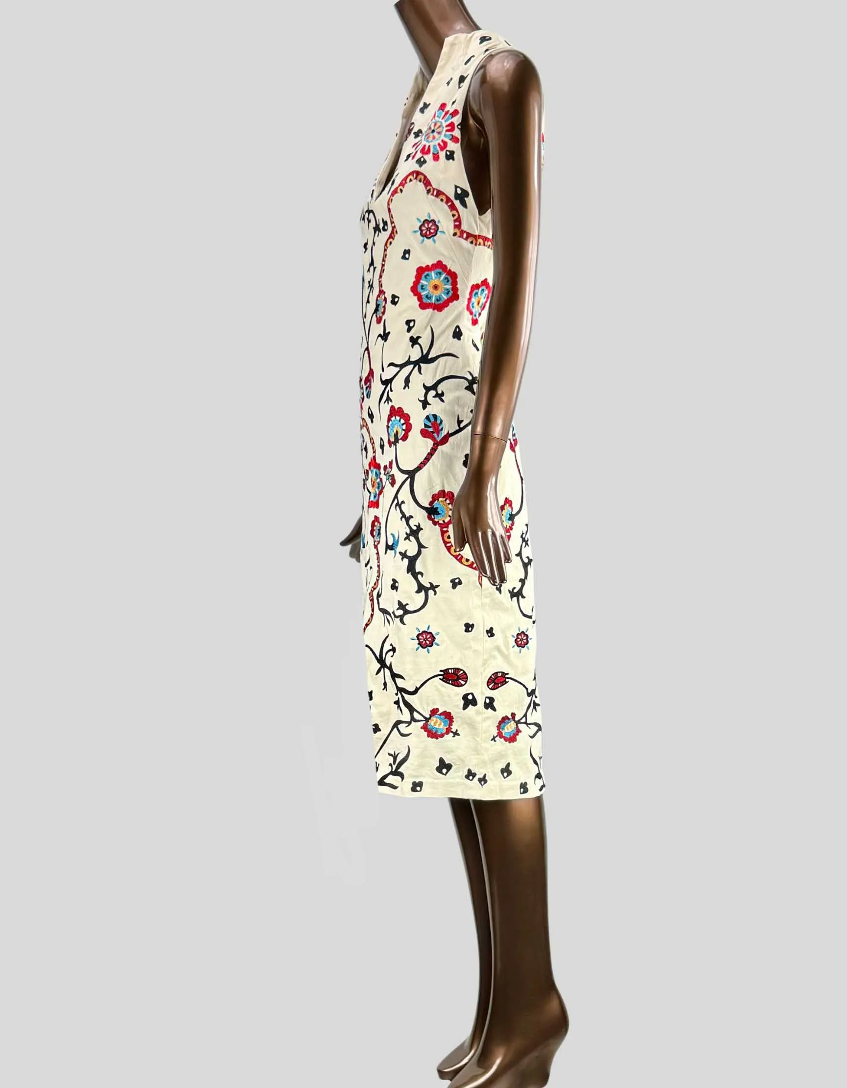 ALICE   OLIVIA Floral embroidered midi dress - 8 US