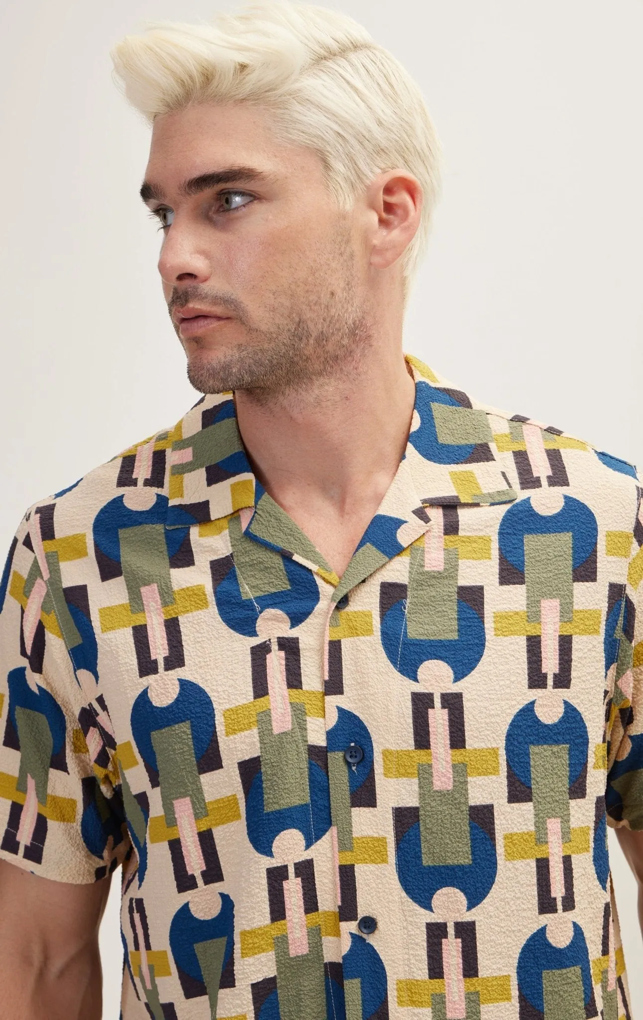 Allover Pattern Camp Collar Shirt - Hawaii