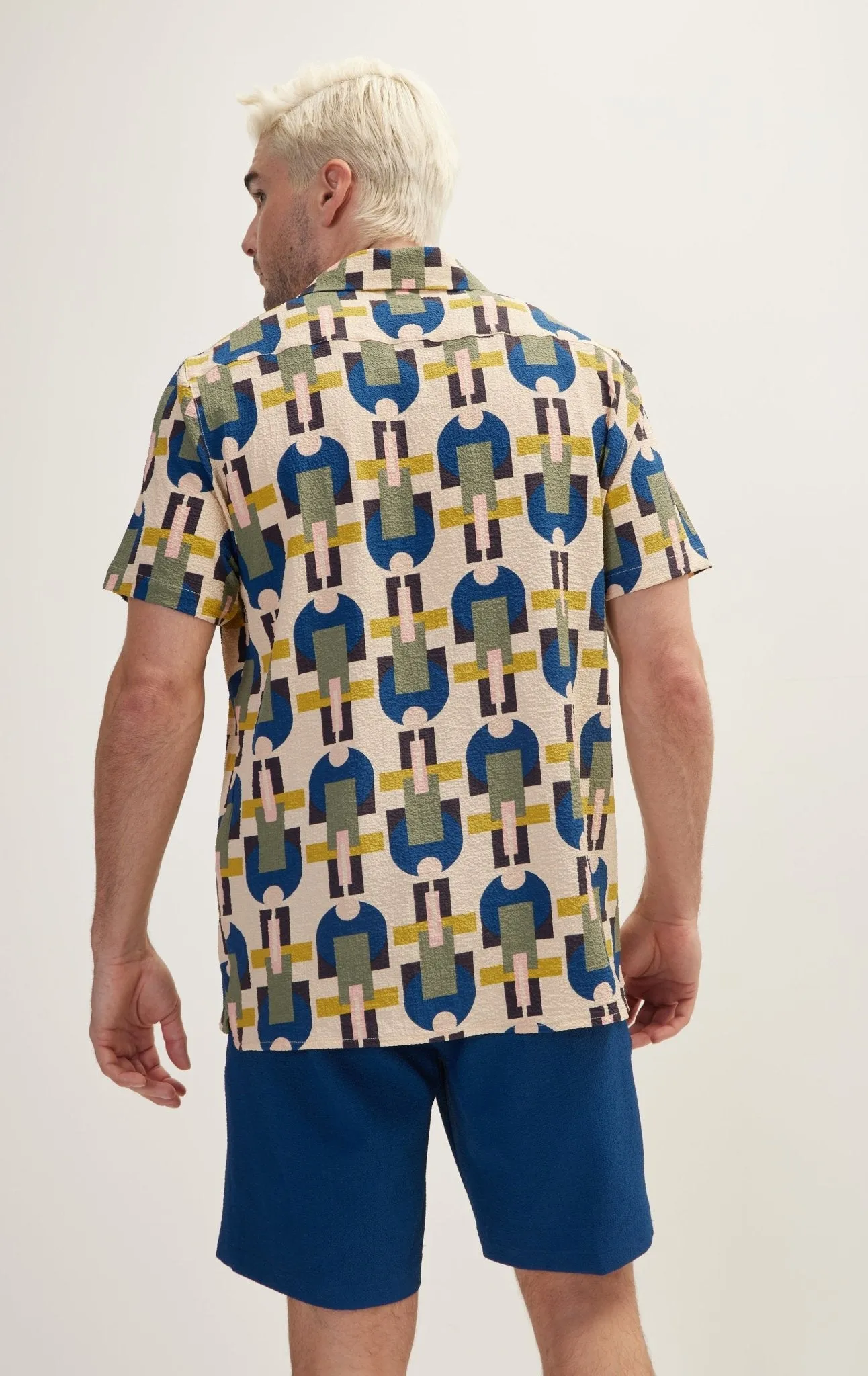 Allover Pattern Camp Collar Shirt - Hawaii
