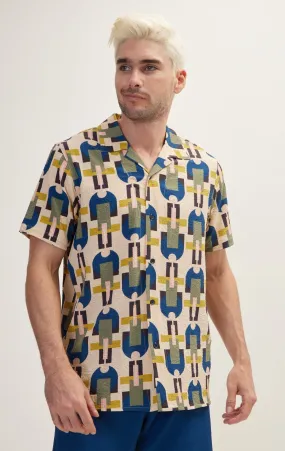 Allover Pattern Camp Collar Shirt - Hawaii