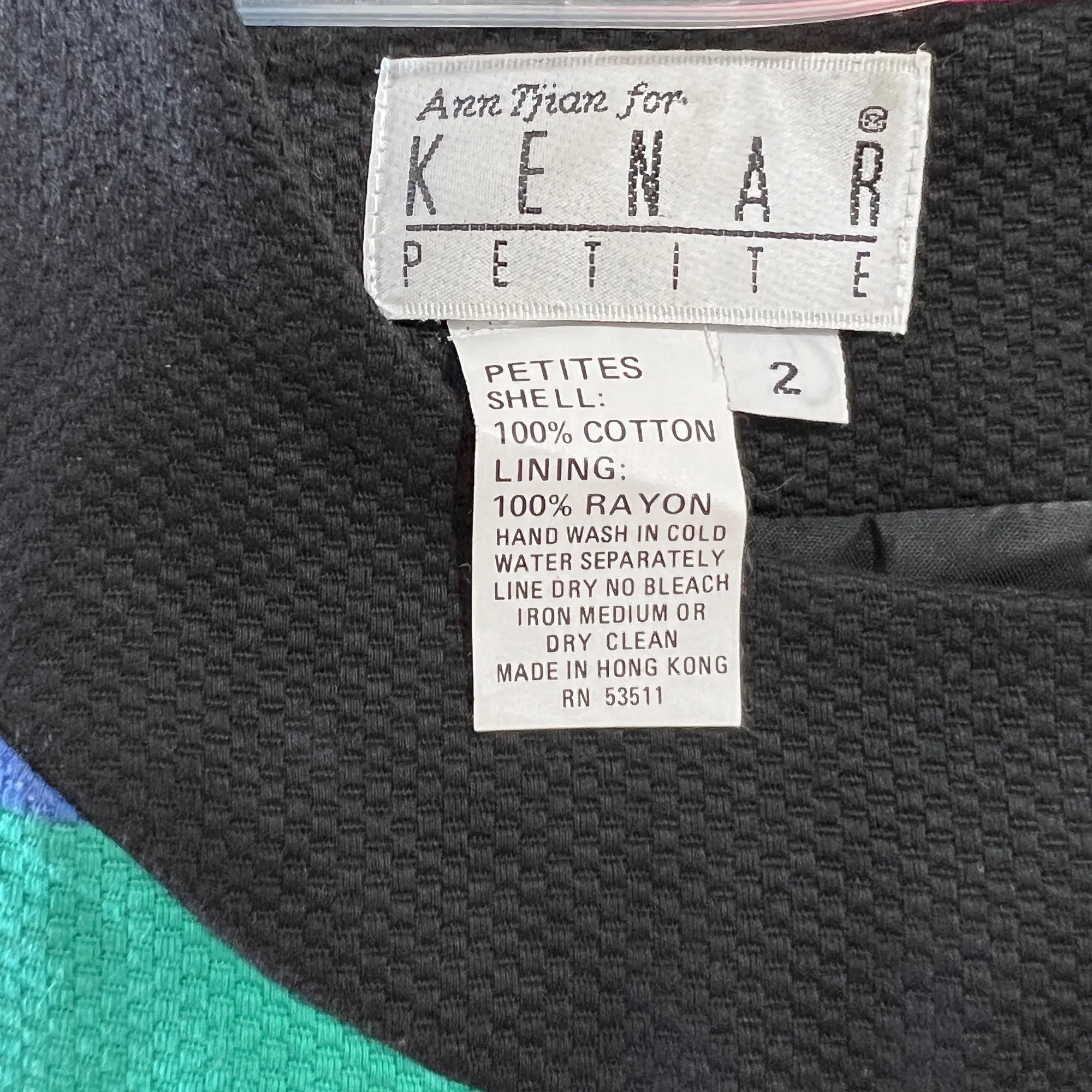 Ann Tjian for Kenar Sheath Dress - Colorblock - Sleeveless - Cotton  2P
