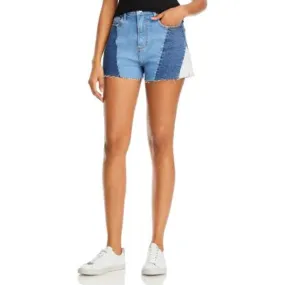 AQUA Ladies Patchwork Denim Cutoffs, Jean Shorts, Size 27, NWT!!