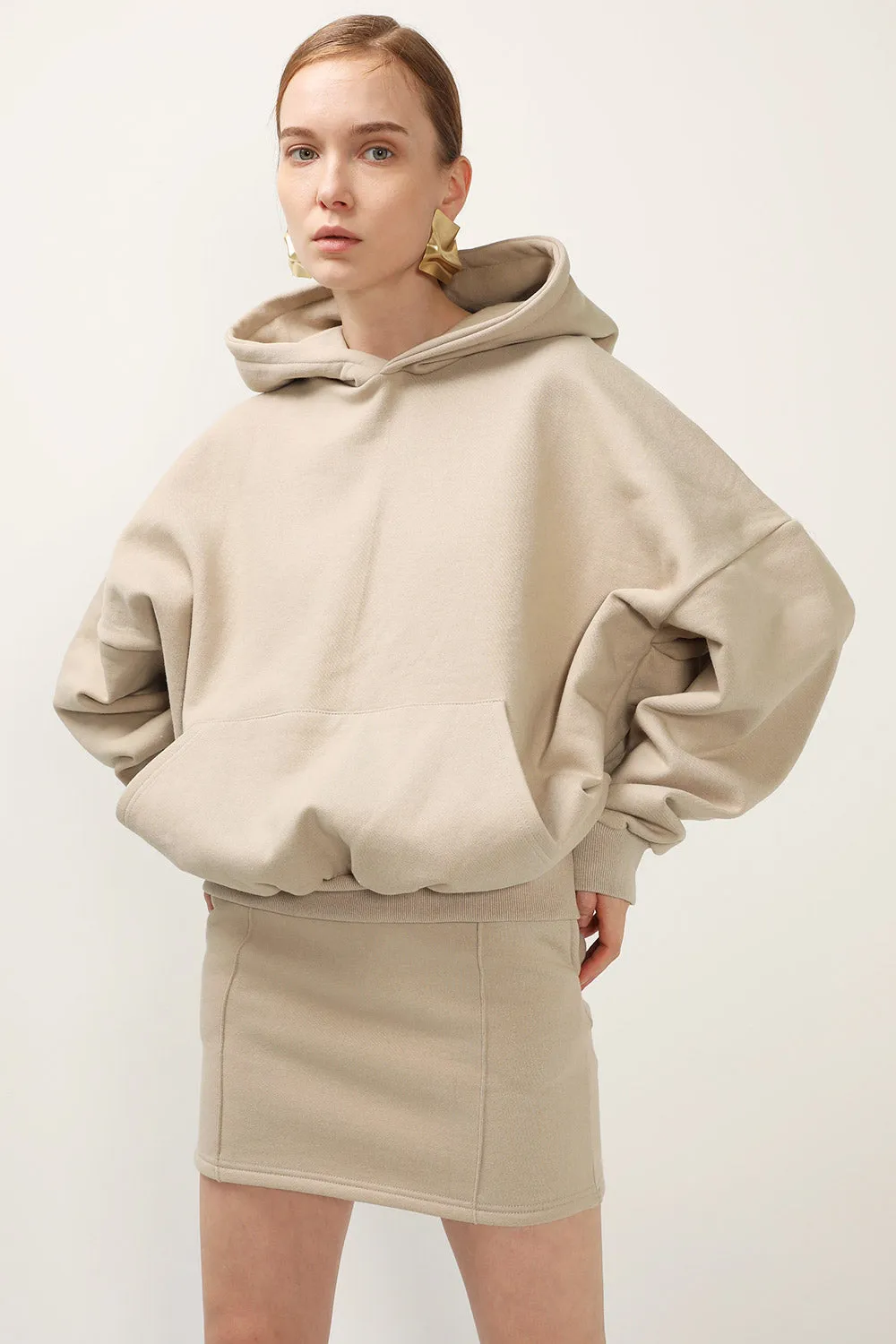 Aria Sweat Hoodie And Skirt Set