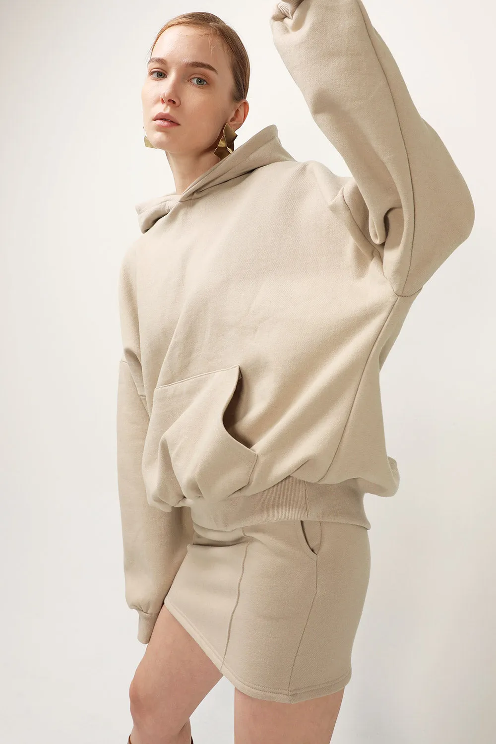Aria Sweat Hoodie And Skirt Set