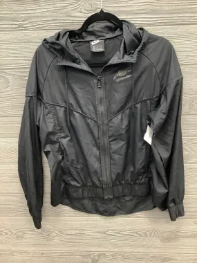 Athletic Jacket By Nike Apparel In Black, Size: M