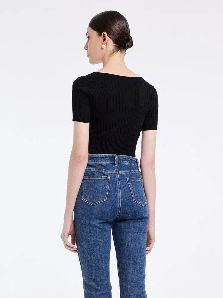 Basic Fitted Crop Top