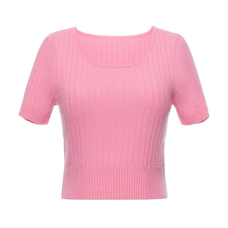 Basic Fitted Crop Top