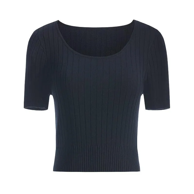 Basic Fitted Crop Top