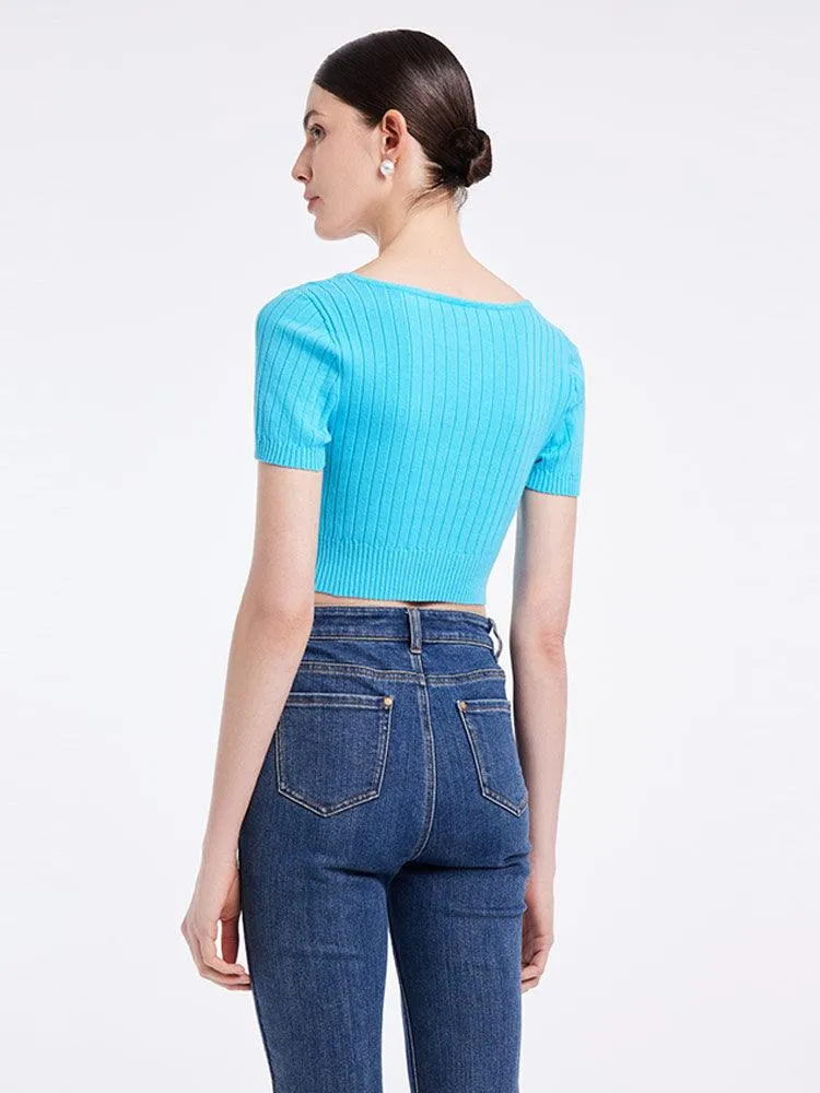 Basic Fitted Crop Top
