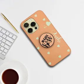 Be Loved Heart Phone Case Cover Color Peach For Vivo