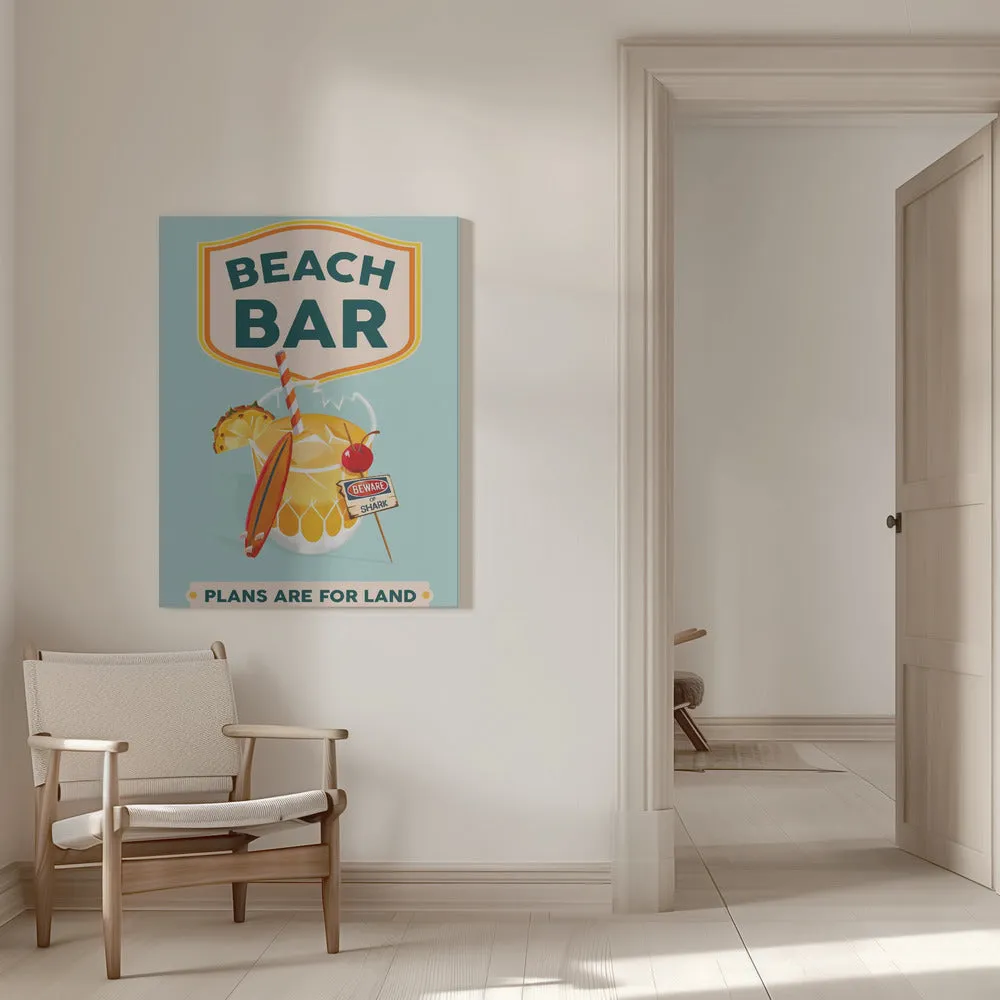Beach Bar Summer Tropical Cocktail Bar Art , By Brett Gramse