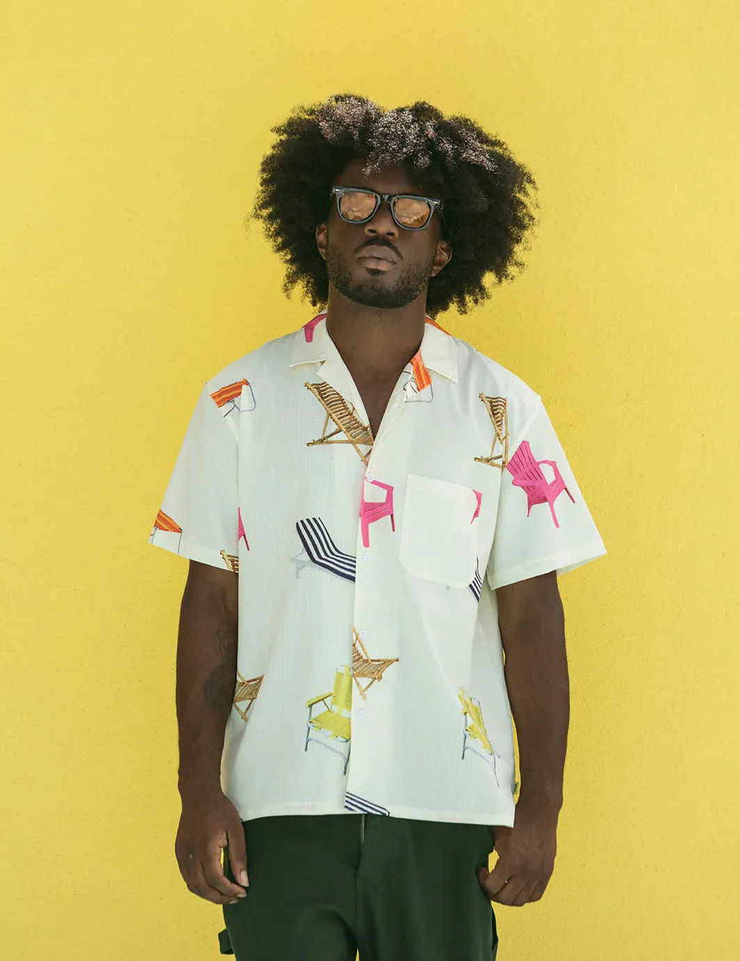 Beach Chairs Leisure Stretch Buttonup