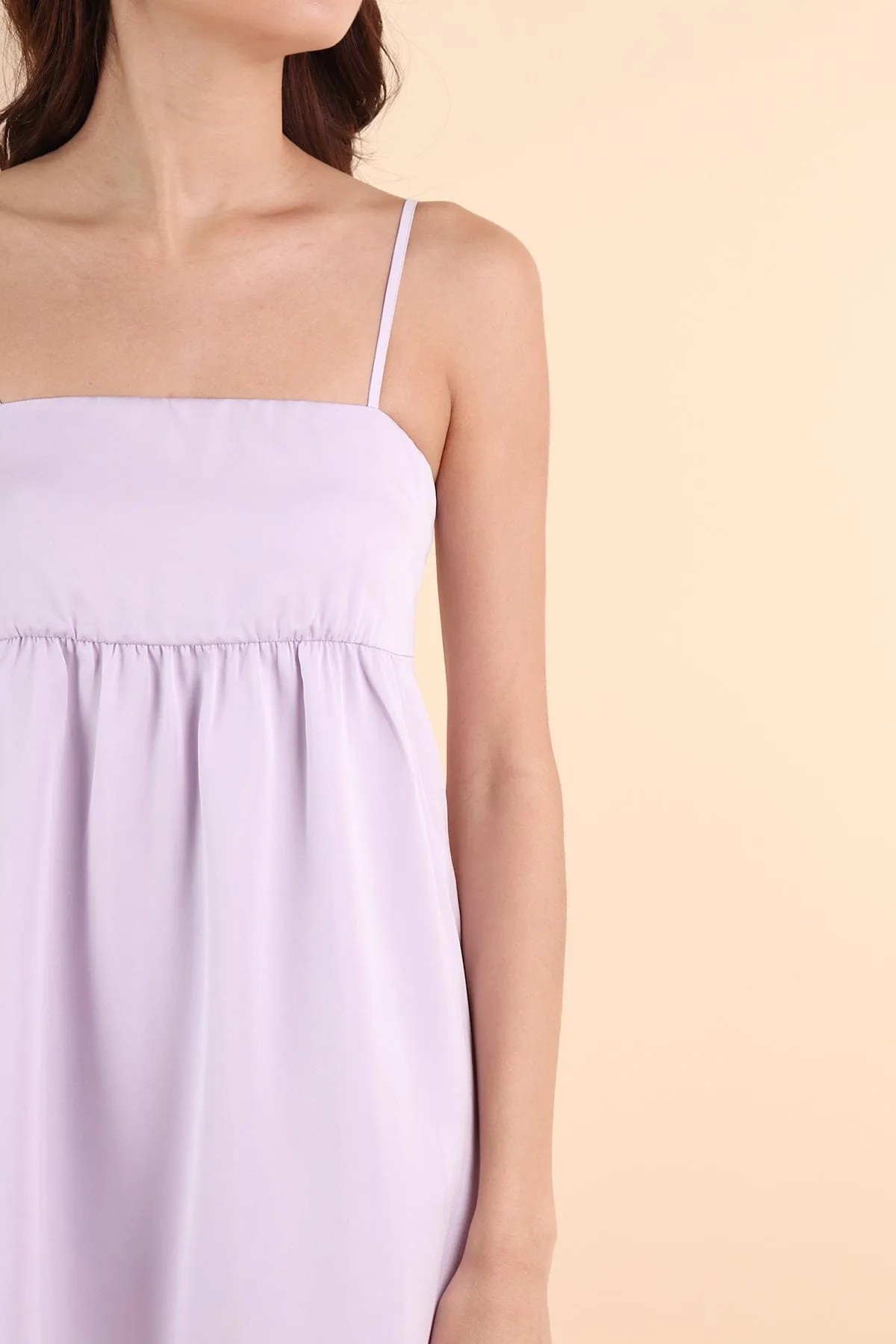 BELLUNA V3 SATIN DRESS IN LILAC