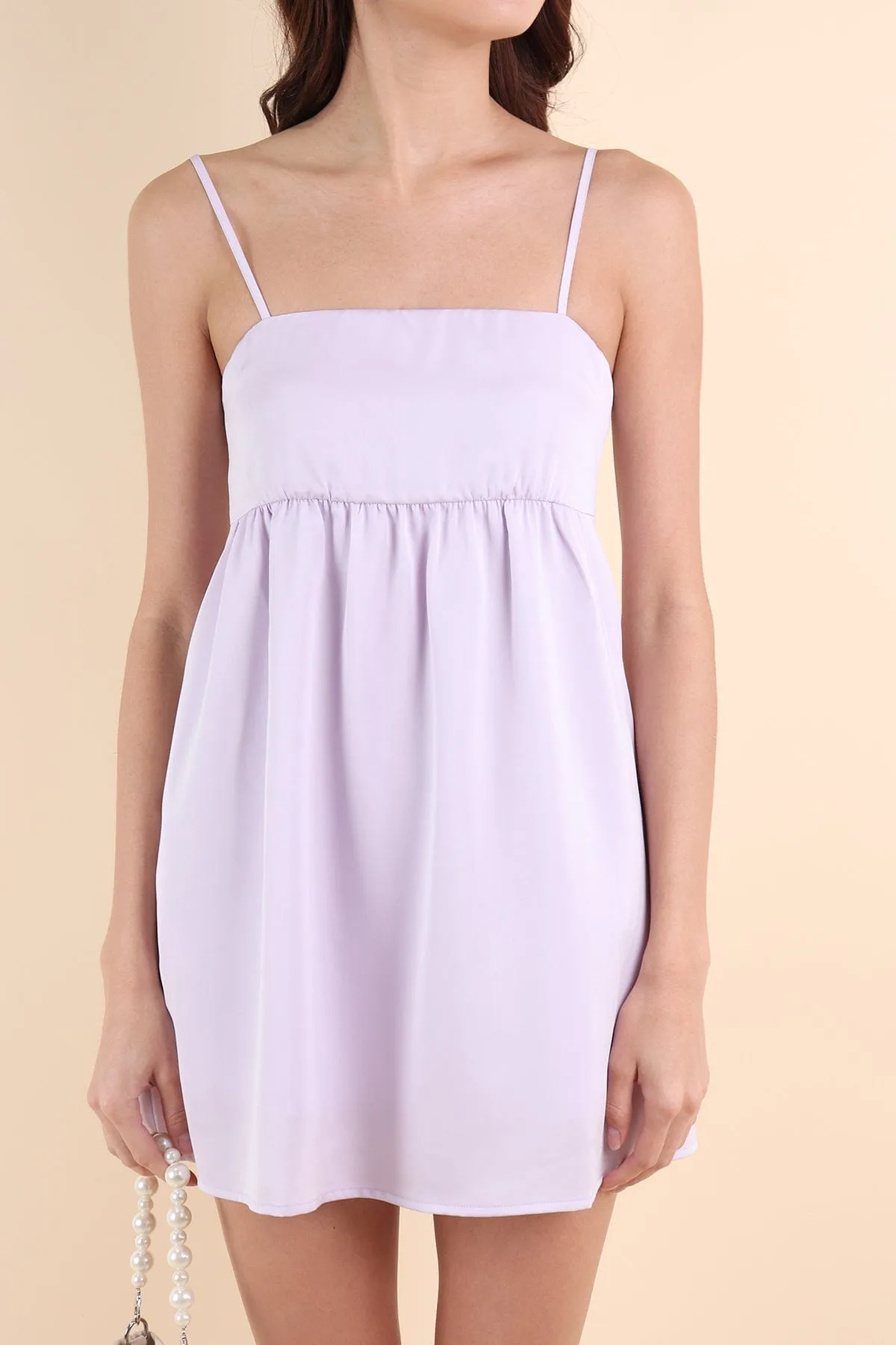 BELLUNA V3 SATIN DRESS IN LILAC