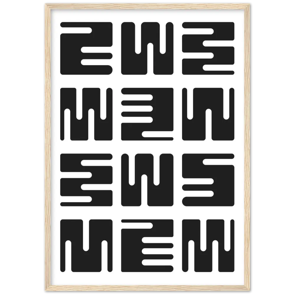Black and White Minimalist Wall Art
