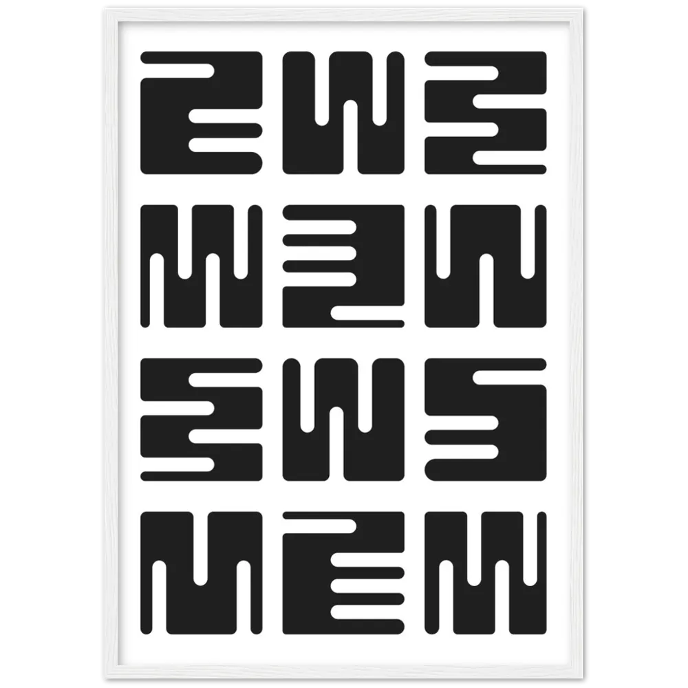 Black and White Minimalist Wall Art