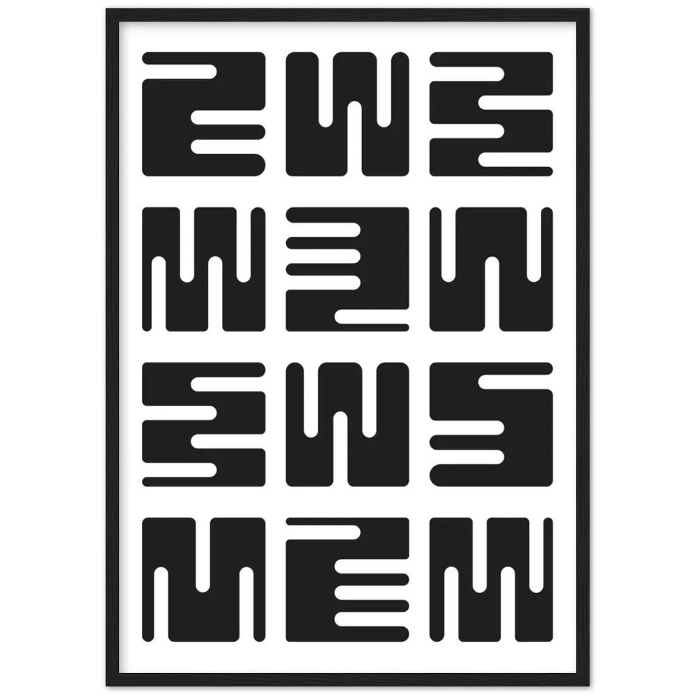 Black and White Minimalist Wall Art