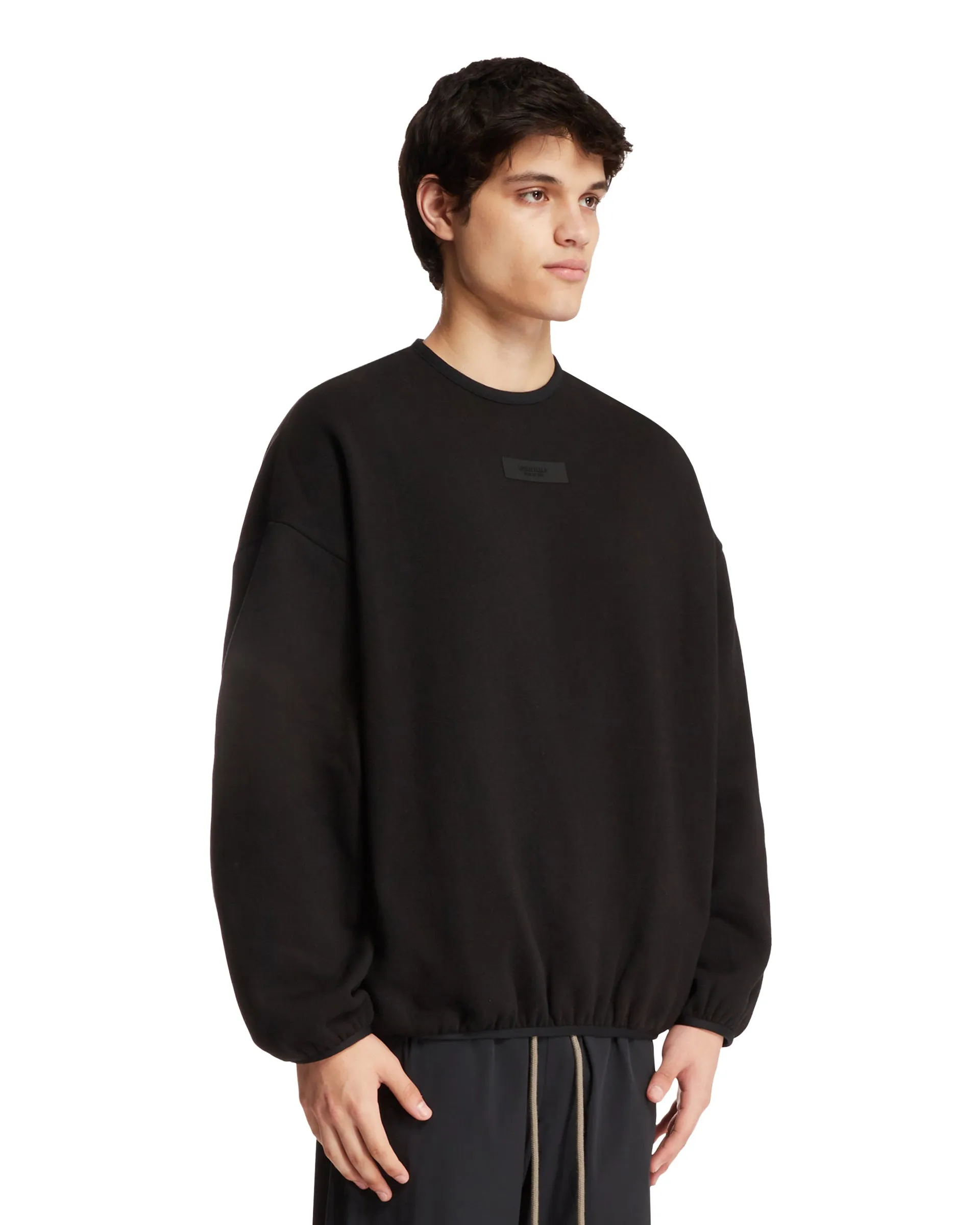 Black Essentials Crewneck Sweatshirt