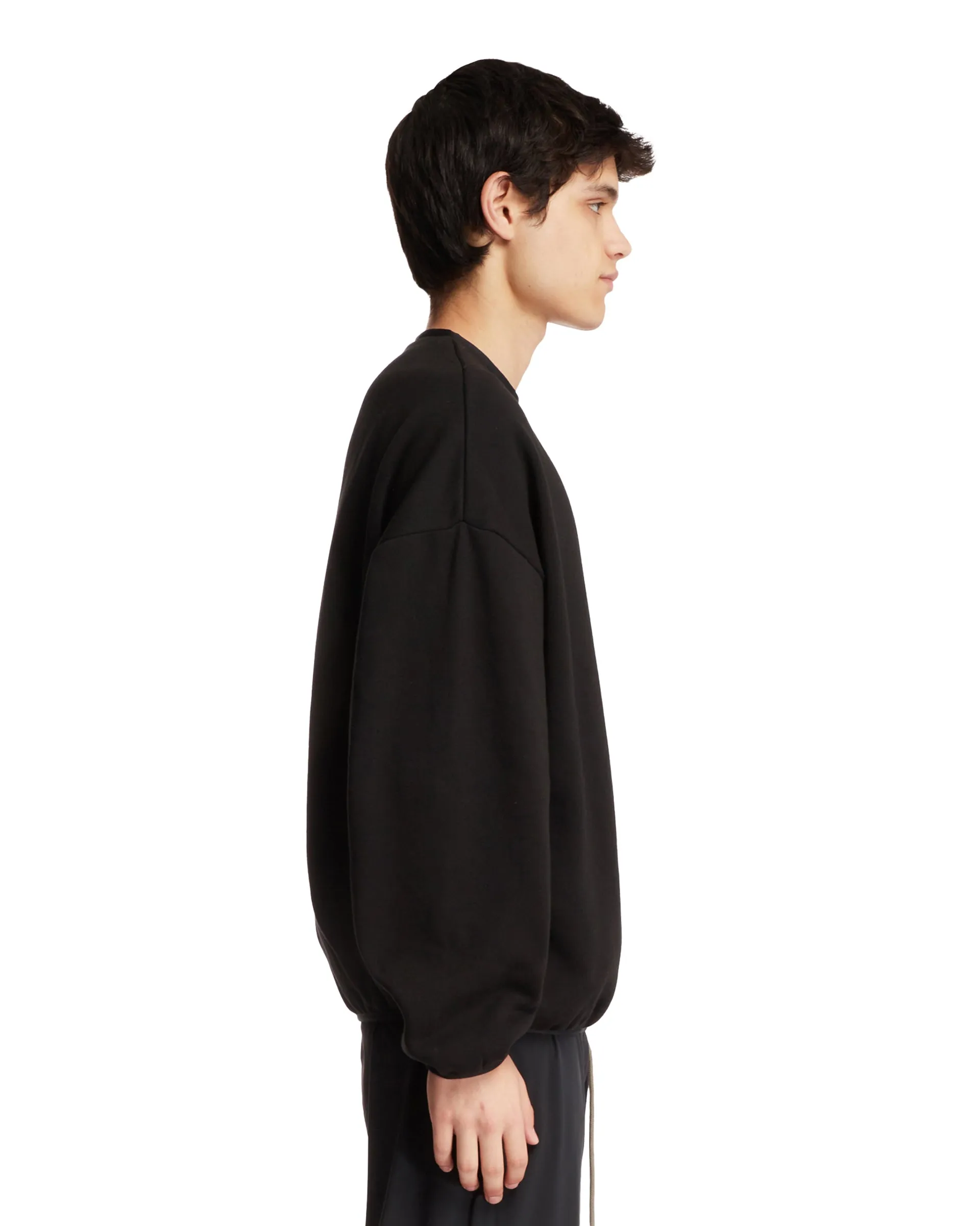 Black Essentials Crewneck Sweatshirt