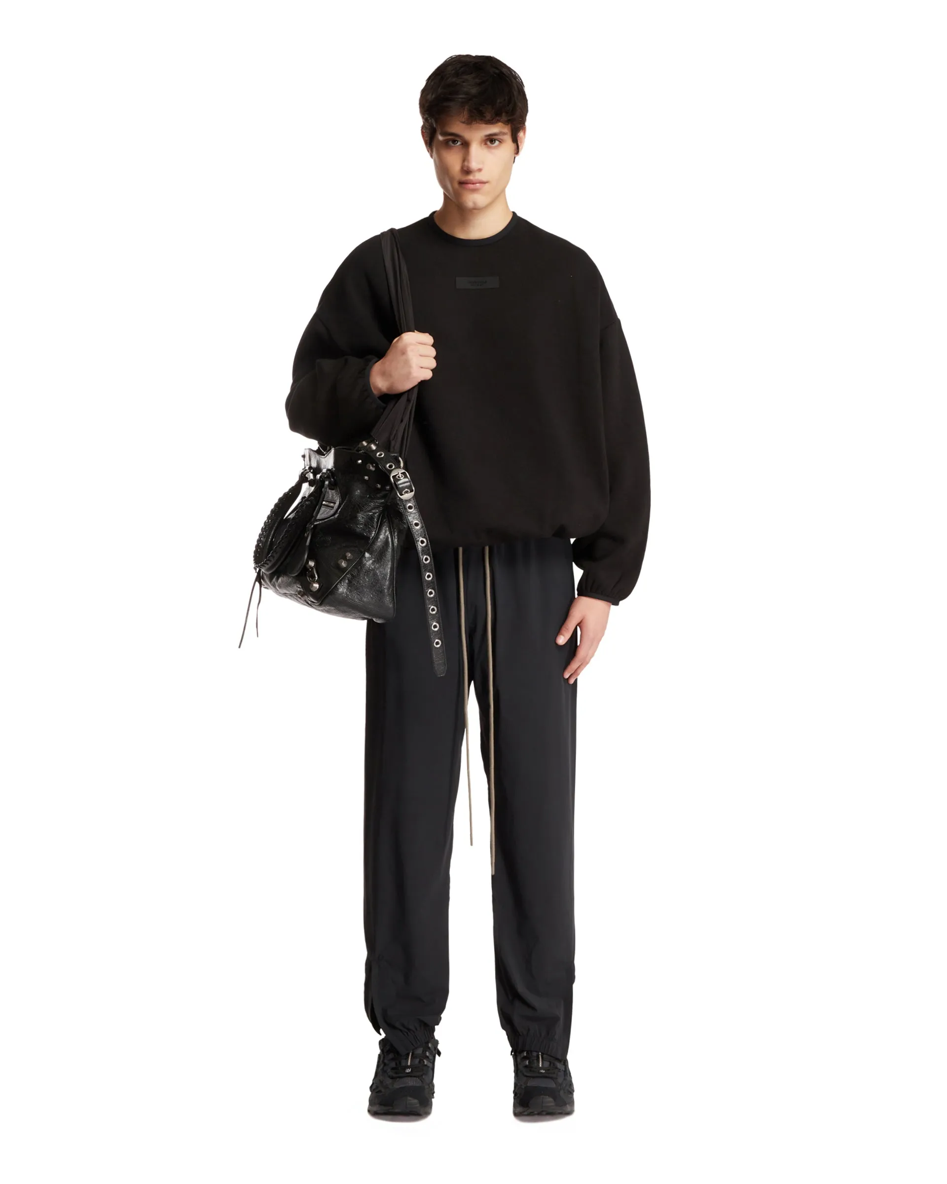 Black Essentials Crewneck Sweatshirt