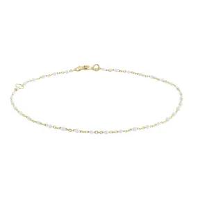 Blanc Tiny Dot Chain Bracelet