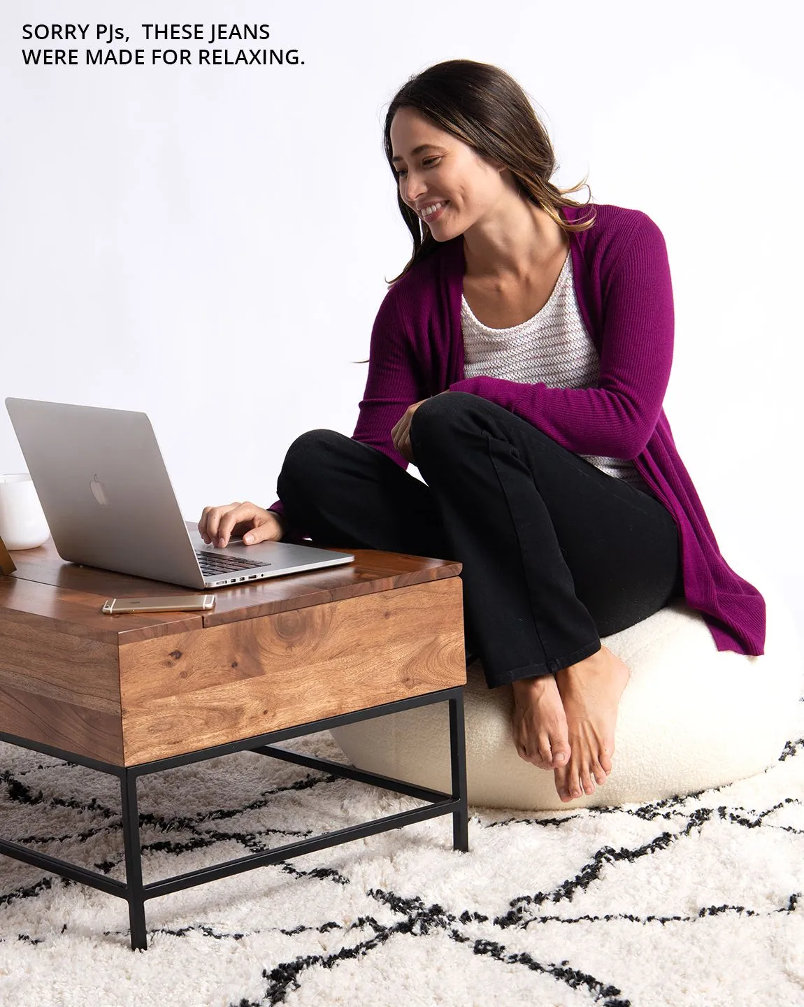 Boot-Cut | 4-Pocket Betabrand Yoga Denim (Washed Black)