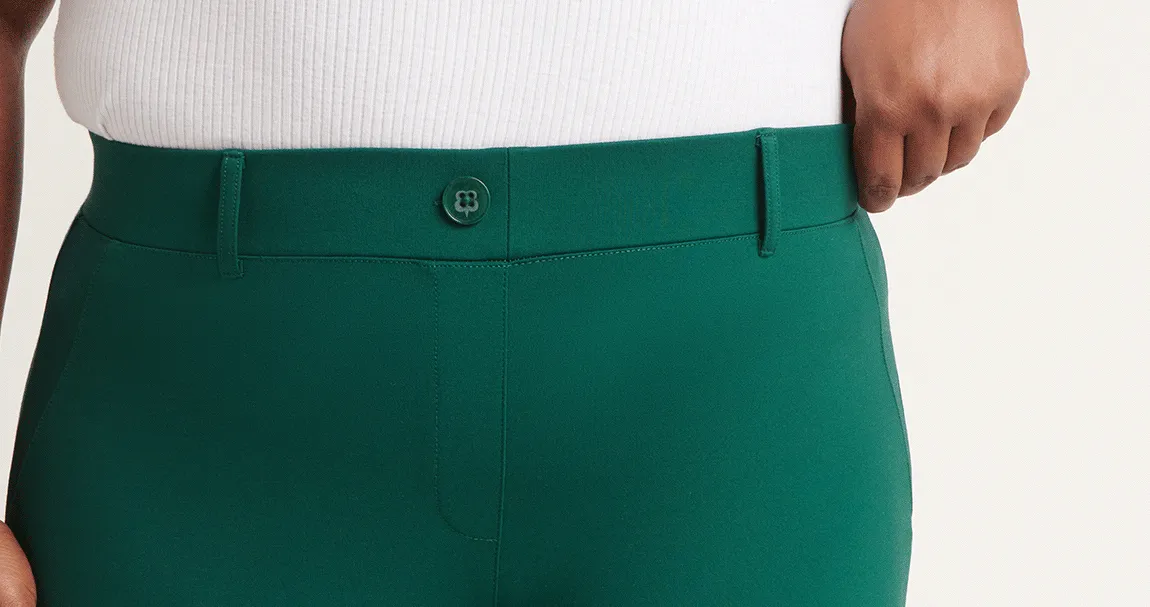 Boot Cut | Two-Pocket Dress Pant Yoga Pants (Botanical)