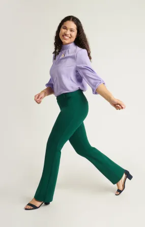 Boot Cut | Two-Pocket Dress Pant Yoga Pants (Botanical)