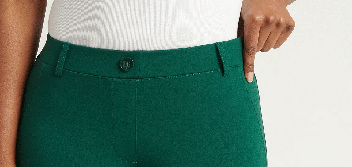 Boot Cut | Two-Pocket Dress Pant Yoga Pants (Botanical)
