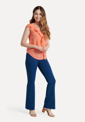 Boot Cut | Two-Pocket Dress Pant Yoga Pants (Poseidon)