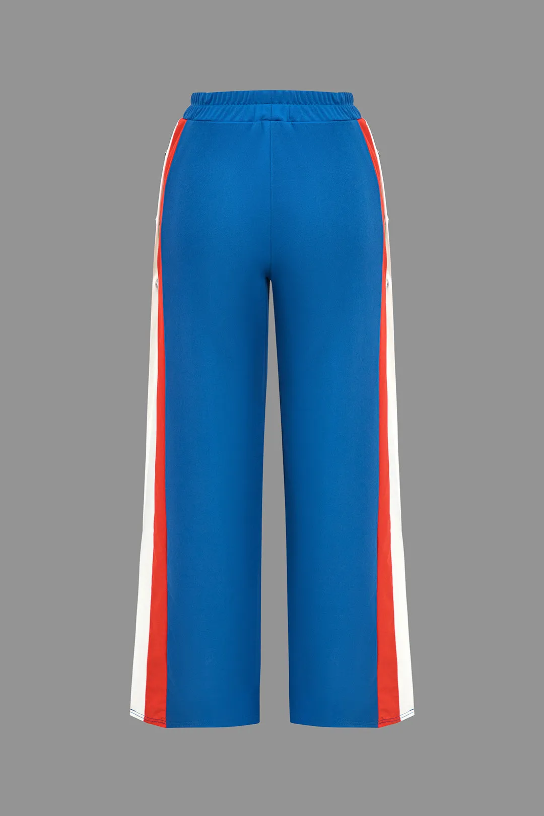 Color Block Wide Leg Trousers
