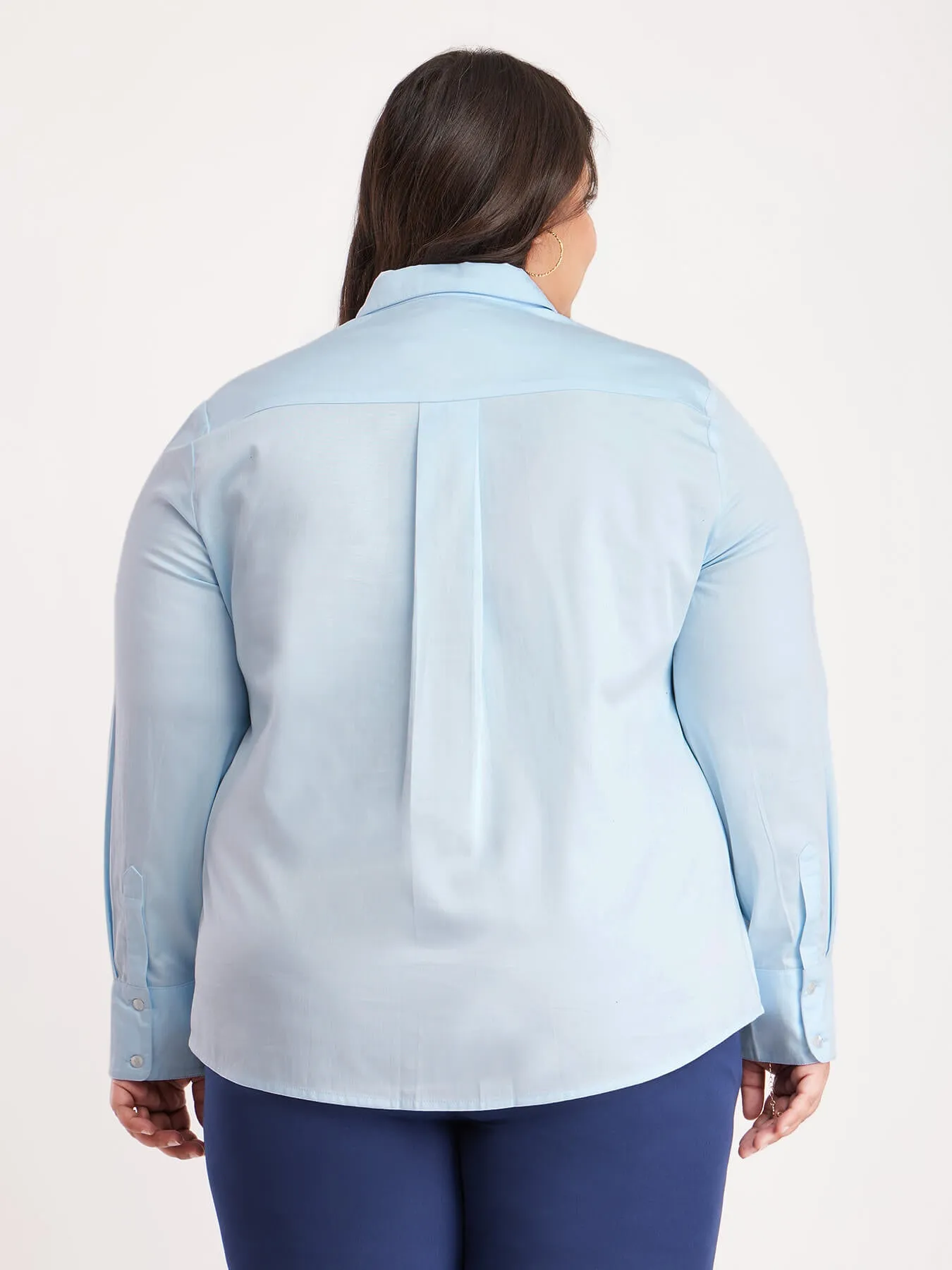 Cotton Shirt - Light Blue
