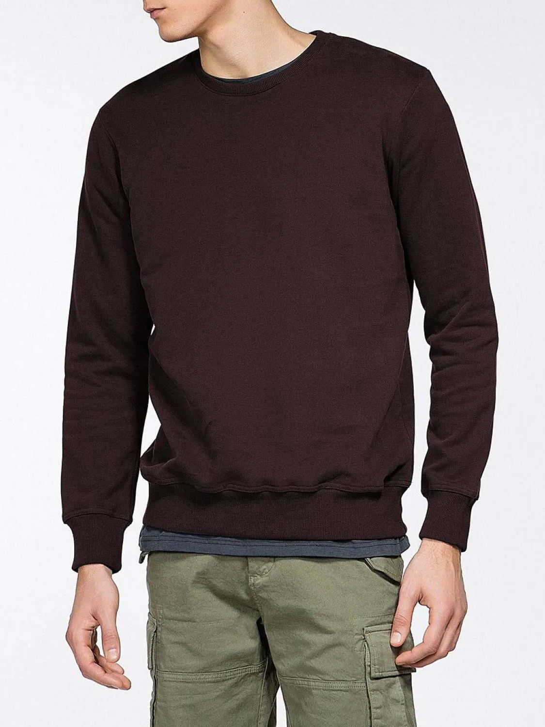 Crew Neck Sweatshirt Burgundy