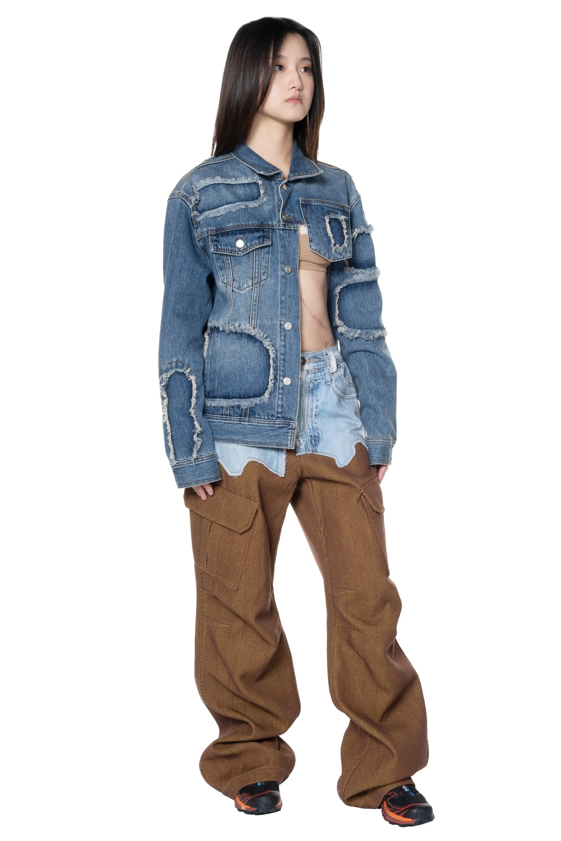 Daniel Half Cut-Out Denim Jacket