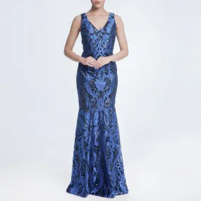 Embroidered Sequin Dress