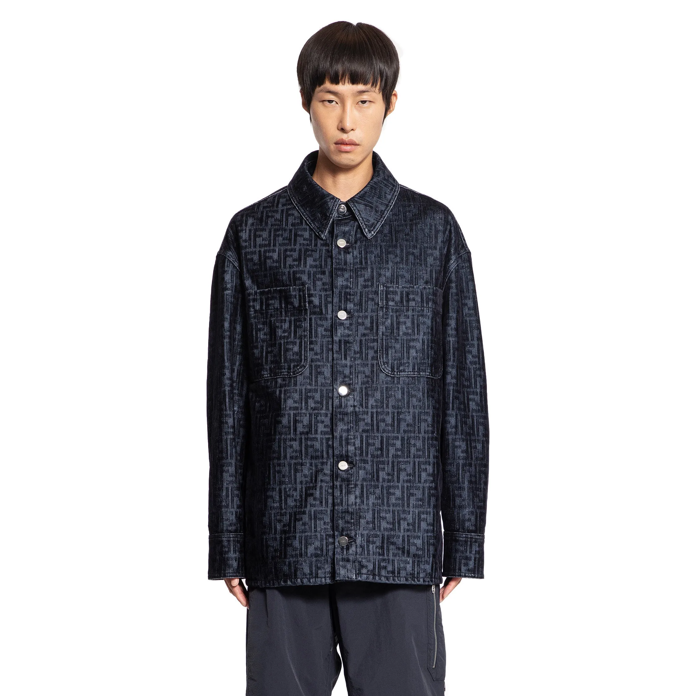 FENDI MAN BLUE JACKETS