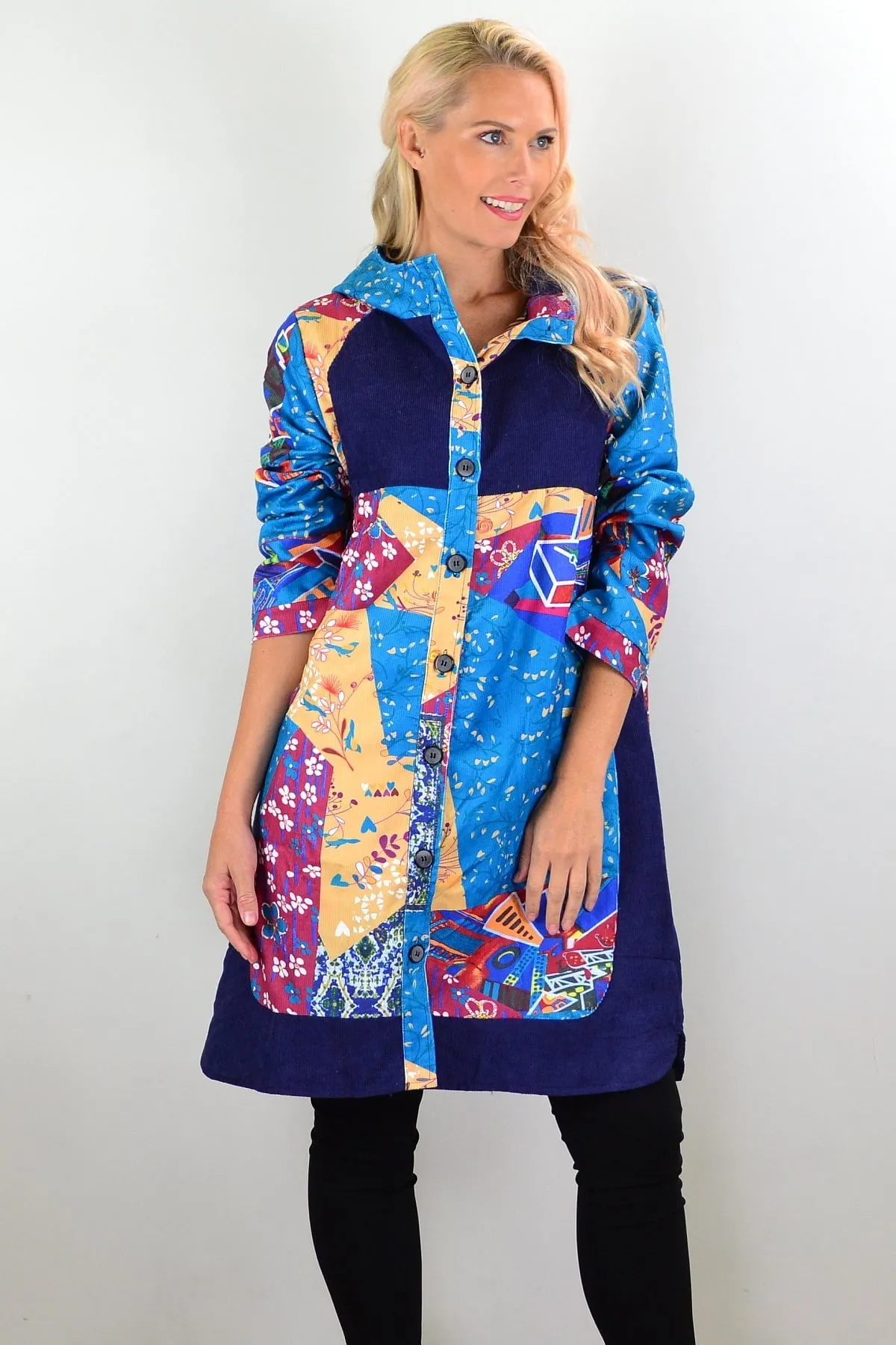 Floral Petals Corduroy Jacket