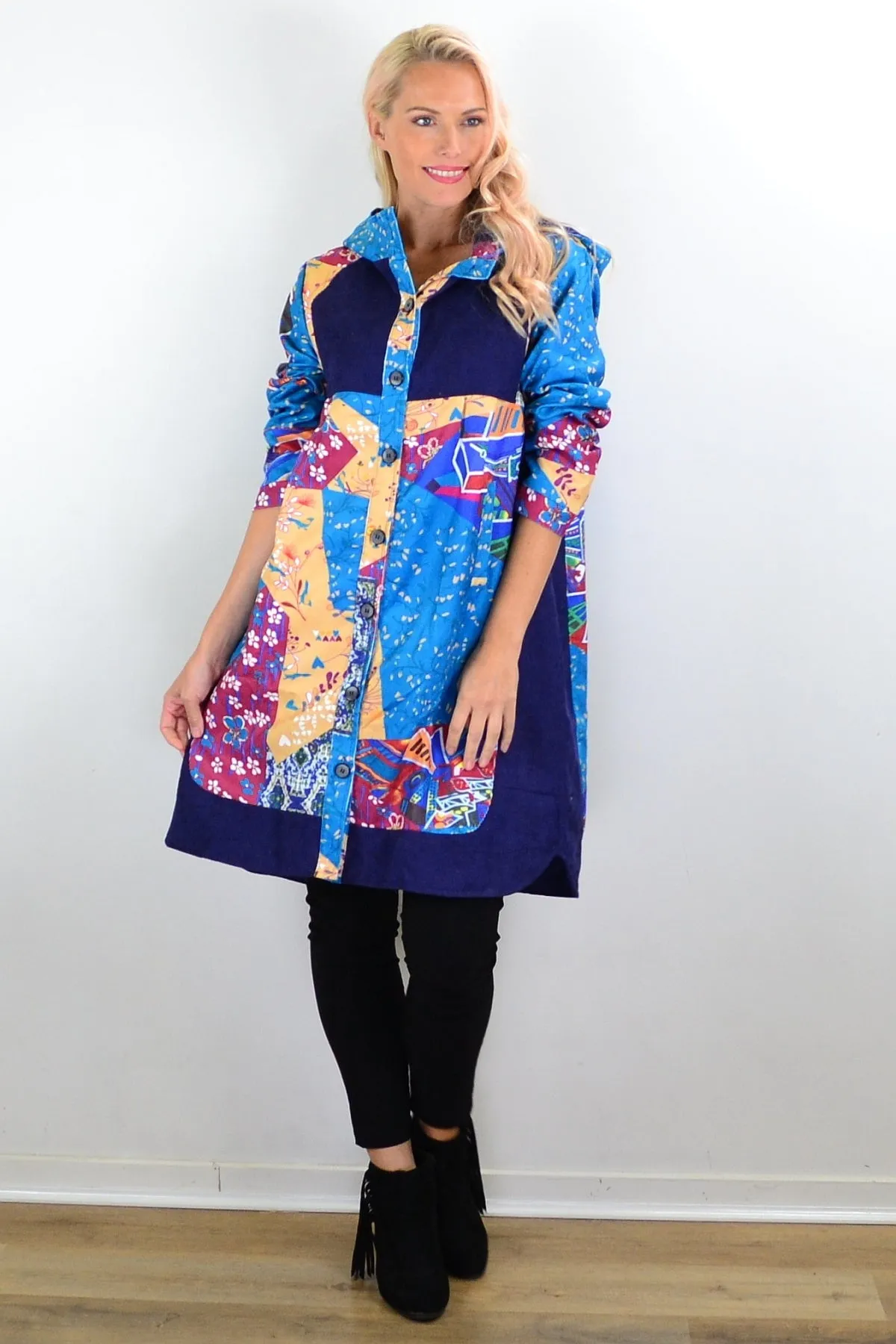 Floral Petals Corduroy Jacket