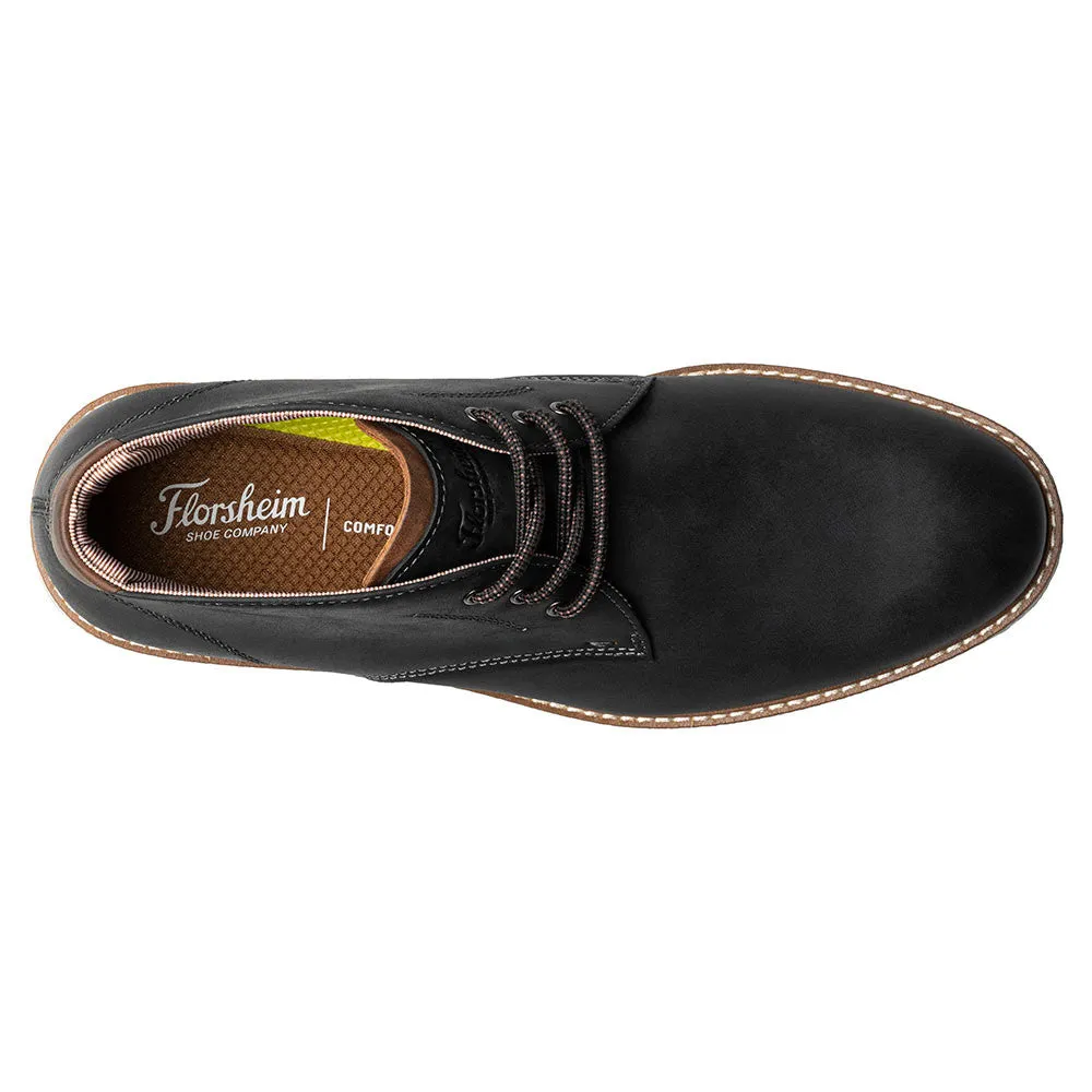Florsheim Vibe Plain Toe Chukka Boot Men’s Black Casual Shoes