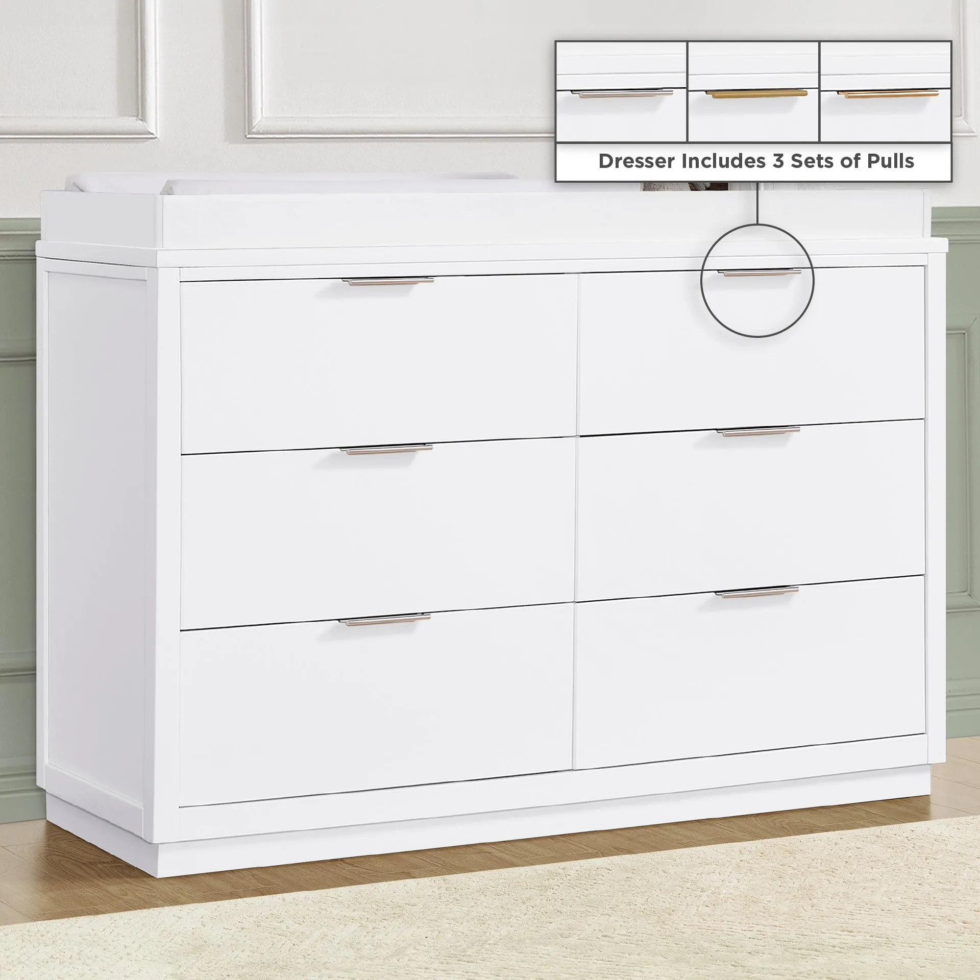 Forever 6 Drawer Dresser with Interlocking Drawers -Classic Collection