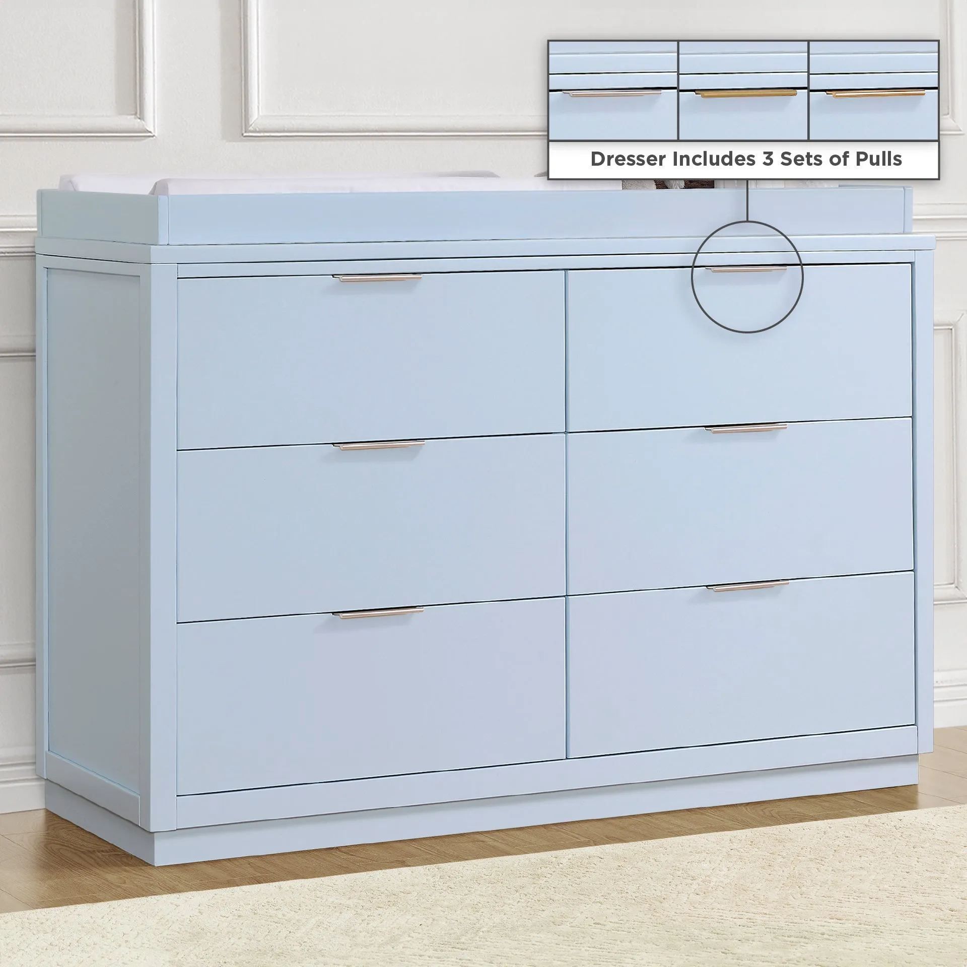 Forever 6 Drawer Dresser with Interlocking Drawers -Classic Collection