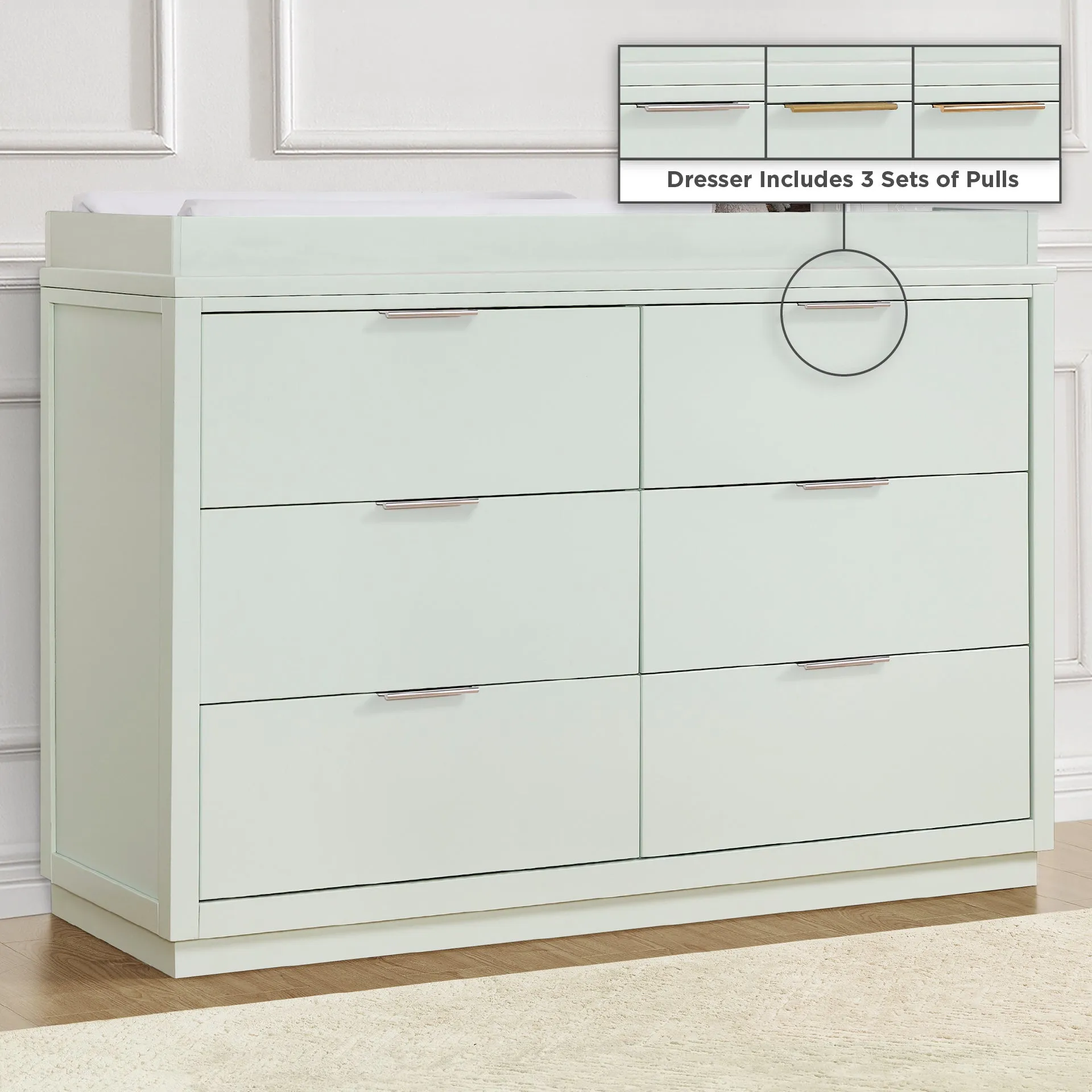 Forever 6 Drawer Dresser with Interlocking Drawers -Classic Collection