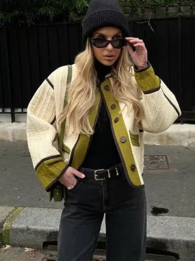 Gael Contrast Color Jacket